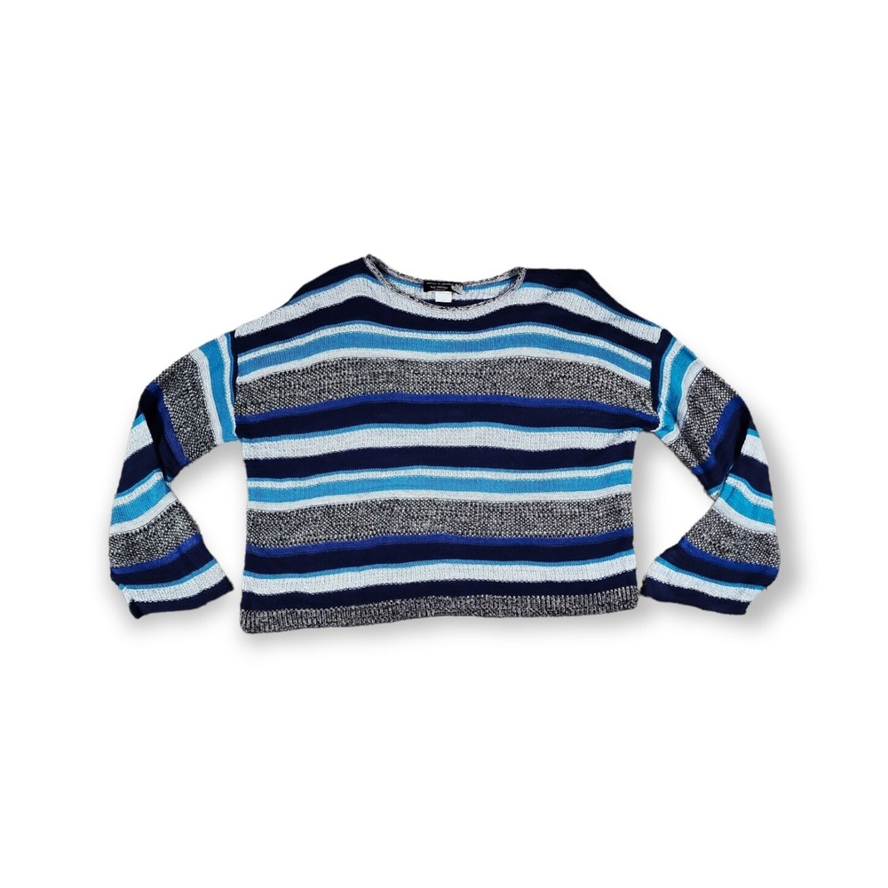 Vintage Alley & Gabby Long Sleeve Striped Sweater Women Size XLarge Made in‎ USA